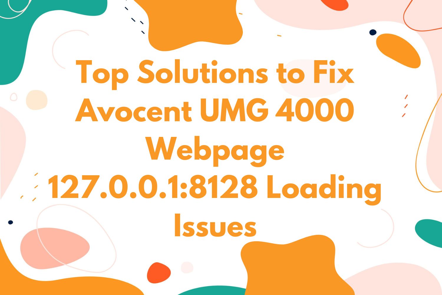 Avocent UMG 4000 webpage 127.0.0.1:8128 troubleshooting steps